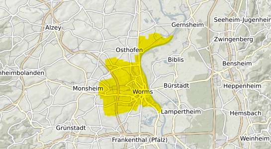 Immobilienpreisekarte Worms