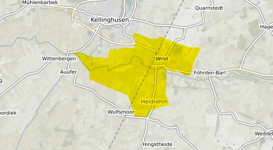 Immobilienpreisekarte Wrist