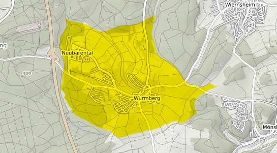 Immobilienpreisekarte Wurmberg Wuerttemberg