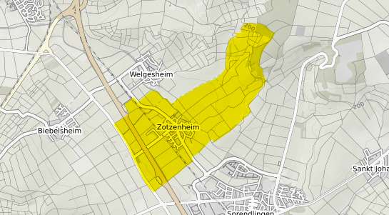 Immobilienpreisekarte Zotzenheim