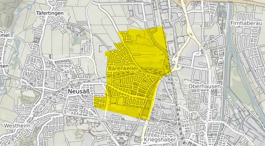 Immobilienpreisekarte Augsburg Bärenkeller