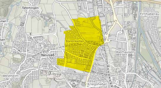 Immobilienpreisekarte Augsburg Bärenkeller