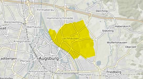 Immobilienpreisekarte Augsburg Lechhausen