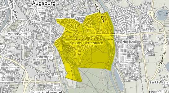 Immobilienpreisekarte Augsburg Spickel