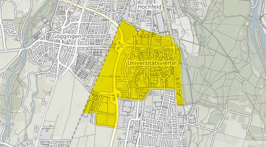 Immobilienpreisekarte Augsburg Universit&auml;tsviertel