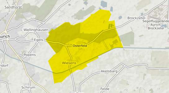 Immobilienpreisekarte Aurich Wiesens