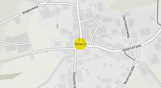 Immobilienpreisekarte Berglen Streich