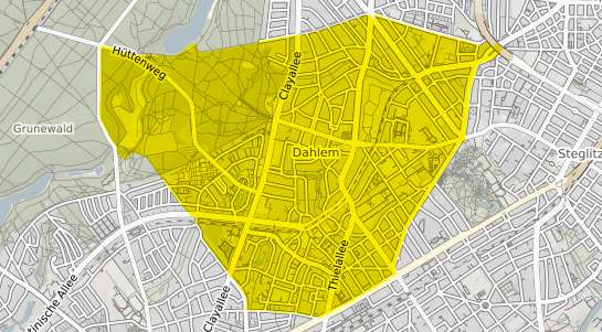 Immobilienpreisekarte Berlin Dahlem
