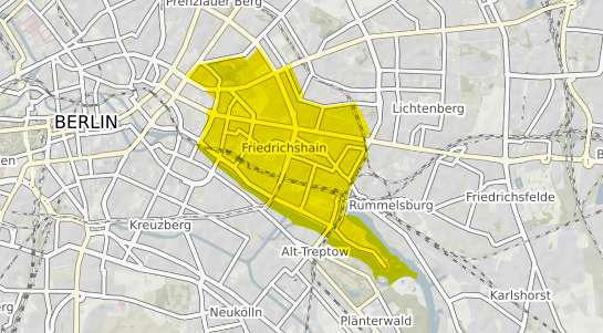Immobilienpreisekarte Berlin Friedrichshain