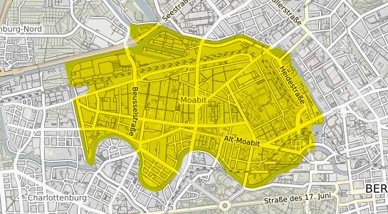 Immobilienpreisekarte Berlin Moabit