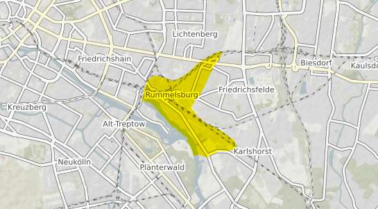 Immobilienpreisekarte Berlin Rummelsburg
