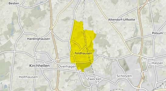 Immobilienpreisekarte Bottrop Feldhausen