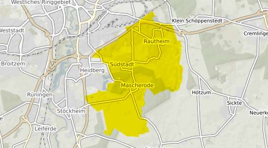 Immobilienpreisekarte Braunschweig Rautheim