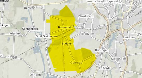 Immobilienpreisekarte Braunschweig Stiddien