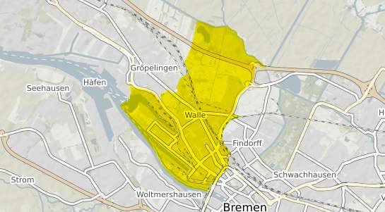 Immobilienpreisekarte Bremen Walle
