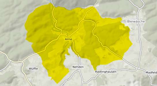 Immobilienpreisekarte Brilon Alme
