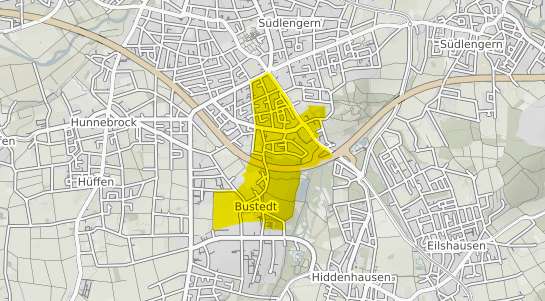 Immobilienpreisekarte B&uuml;nde Bustedt