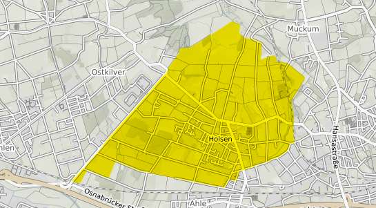 Immobilienpreisekarte B&uuml;nde Holsen