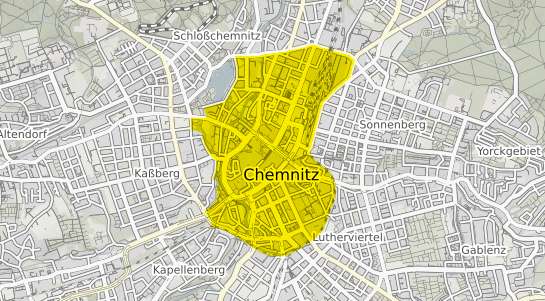 Immobilienpreisekarte Chemnitz Zentrum