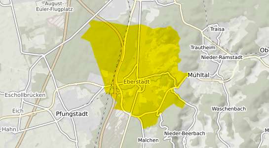 Immobilienpreisekarte Darmstadt Eberstadt