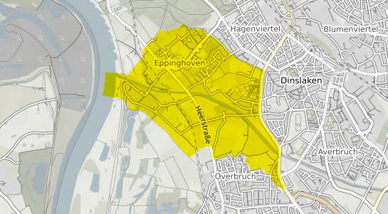 Immobilienpreisekarte Dinslaken Eppinghoven