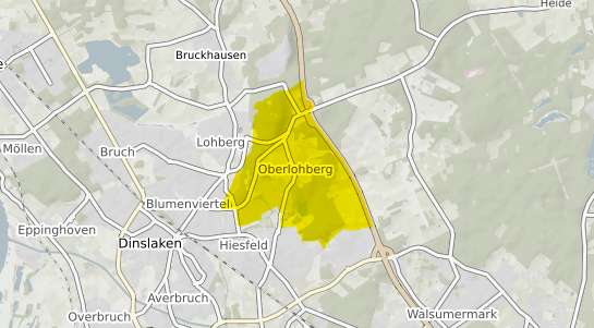 Immobilienpreisekarte Dinslaken Oberlohberg