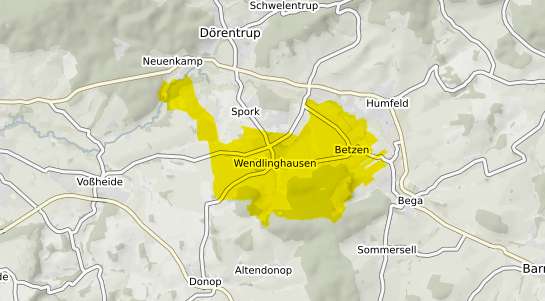 Immobilienpreisekarte Dörentrup Wendlinghausen