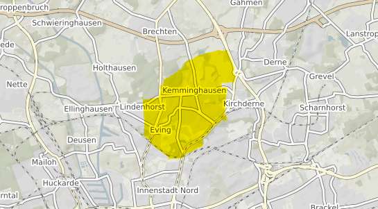 Immobilienpreisekarte Dortmund Eving