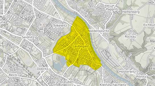Immobilienpreisekarte Dresden Laubegast