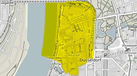 Immobilienpreisekarte Düsseldorf Altstadt