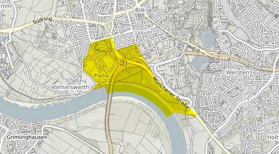 Immobilienpreisekarte Düsseldorf Flehe