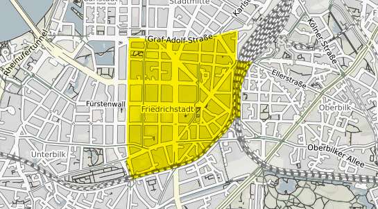 Immobilienpreisekarte Düsseldorf Friedrichstadt