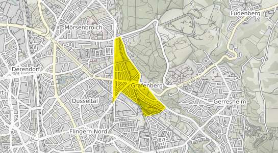 Immobilienpreisekarte Düsseldorf Grafenberg