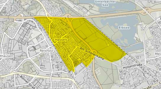Immobilienpreisekarte Düsseldorf Hassels