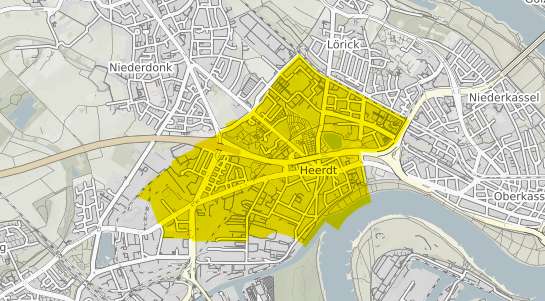 Immobilienpreisekarte Düsseldorf Heerdt