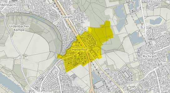 Immobilienpreisekarte Düsseldorf Hellerhof