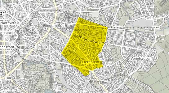 Immobilienpreisekarte Düsseldorf Lierenfeld