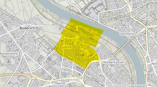 Immobilienpreisekarte Düsseldorf Lörick