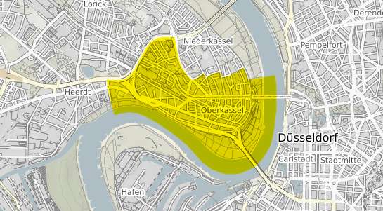 Immobilienpreisekarte Düsseldorf Oberkassel