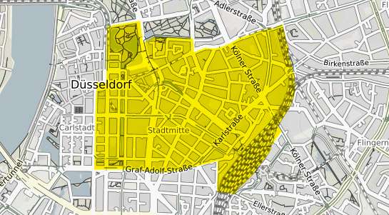 Immobilienpreisekarte Düsseldorf Stadtmitte