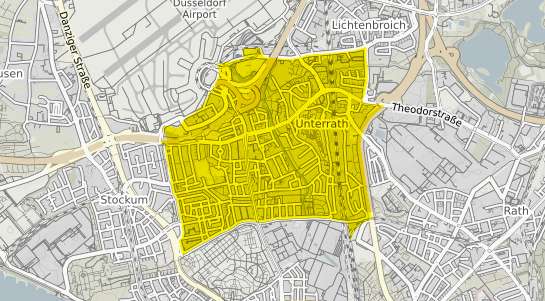 Immobilienpreisekarte Düsseldorf Unterrath