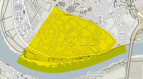 Immobilienpreisekarte Düsseldorf Volmerswerth