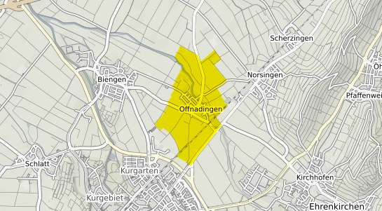 Immobilienpreisekarte Ehrenkirchen Offnadingen