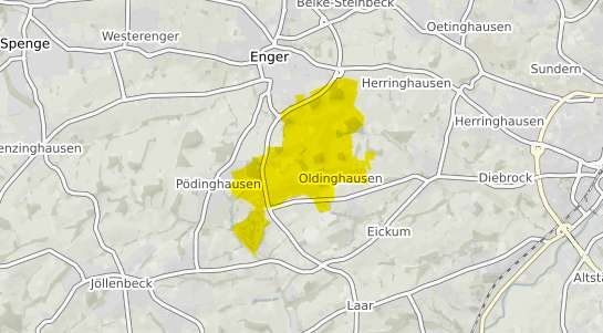 Immobilienpreisekarte Enger Oldinghausen