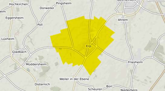 Immobilienpreisekarte Erftstadt Erp