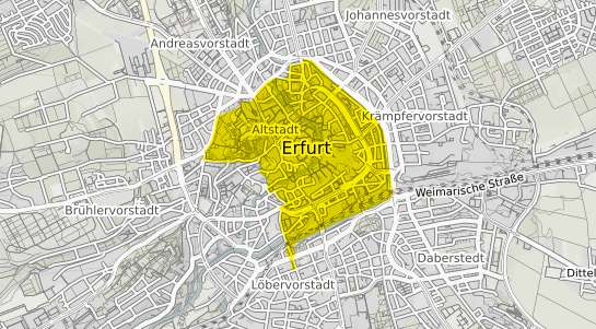 Immobilienpreisekarte Erfurt Altstadt
