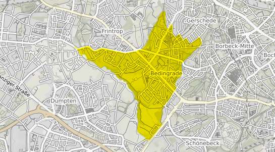 Immobilienpreisekarte Essen Bedingrade