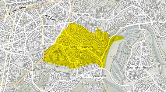 Immobilienpreisekarte Essen Bergerhausen