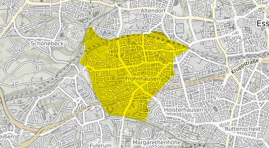 Immobilienpreisekarte Essen Frohnhausen