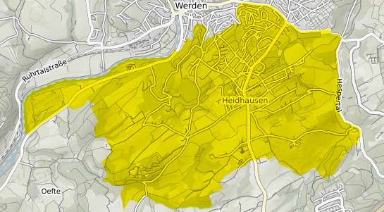 Immobilienpreisekarte Essen Heidhausen